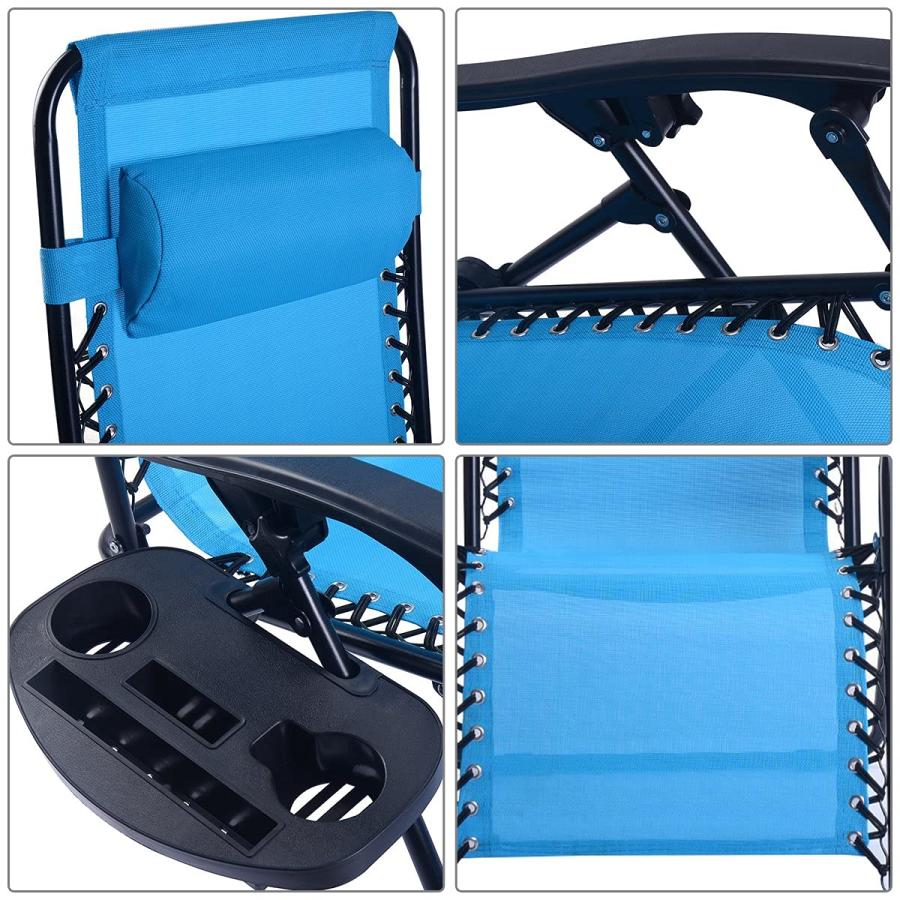 【並行輸入品】 WDYB Outdoor Glider Rocking Chair 2 PCS Patio Rattan Rocker Chai_3