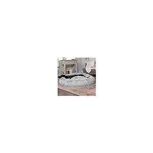【並行輸入品】 Dog Bed， Cat Calming Bed， Faux Fur Pillow Pet Donut Cuddler Roun_5
