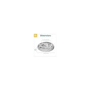 【並行輸入品】 Dog Bed， Cat Calming Bed， Faux Fur Pillow Pet Donut Cuddler Roun_8
