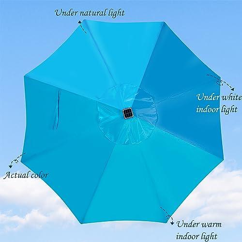 【並行輸入品】 SUNVIVI OUTDOOR 6.5 x 10フィート 長方形パティオ傘 アルミポール アウトドアテーブルマーケット傘 クランク_4