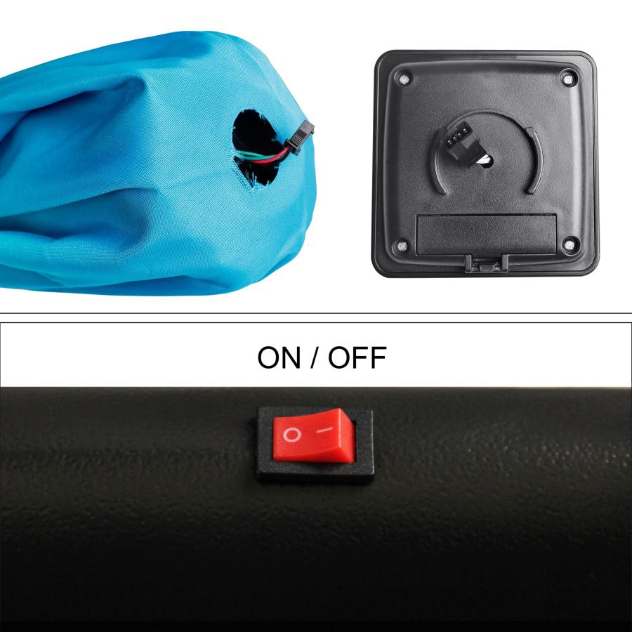 【並行輸入品】 SUNVIVI OUTDOOR 6.5 x 10フィート 長方形パティオ傘 アルミポール アウトドアテーブルマーケット傘 クランク_9
