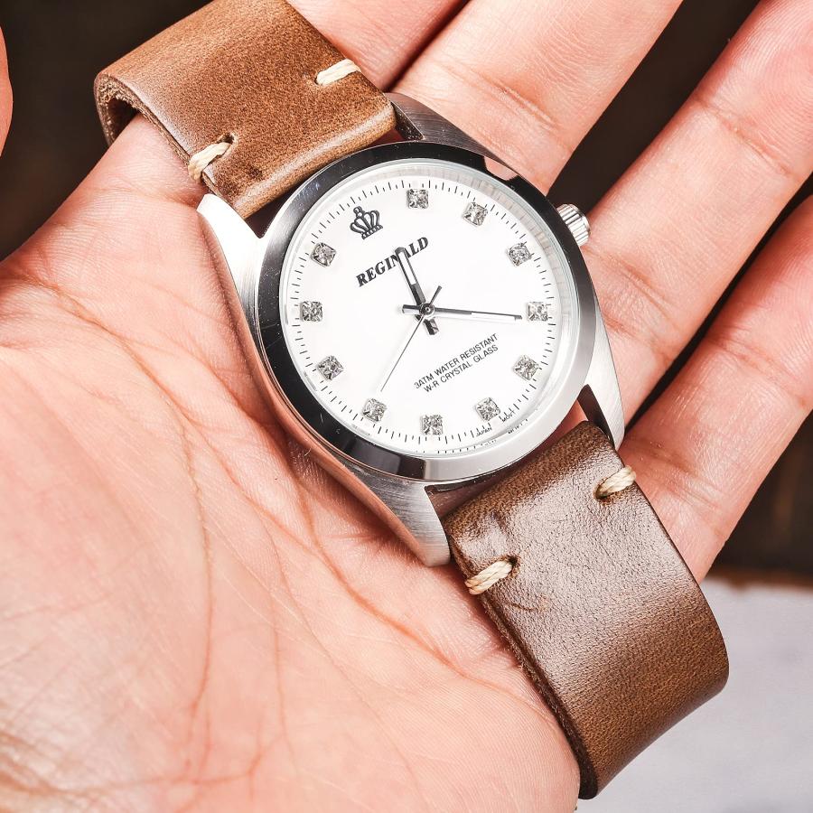 【並行輸入品】時計バンド Hemsut本革腕時計バンド 21mm Horweenソフト本革素材 ヴィンテージ　クイックリリースの工具付き　ヘビーの画像