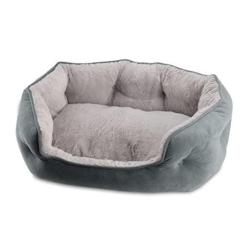 【並行輸入品】 COLLBATH Luxurious Small Dog Bed Plush Pet Cage Accessory Washab_1