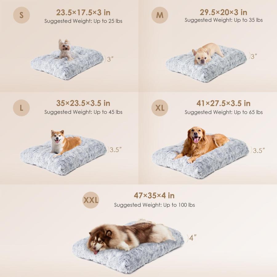エアーファイバー　ペットベッド XL 大型犬　介護ベッド　121×82×10 並行輸入品】 Bedsure XL 犬用ベッド 特大 整形外科用犬用ベッド