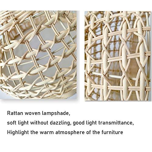 【並行輸入品】 LQZCXMF Modern Rattan Basket Ceiling Pendant Light Vintage Lamps_4