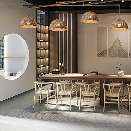 【並行輸入品】 LQZCXMF Modern Rattan Basket Ceiling Pendant Light Vintage Lamps_7