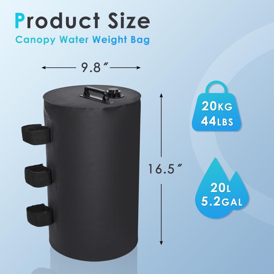 【並行輸入品】 SEWOART Portable Canopy Pole Holder Fixed Tube for Tent Awning Cの画像