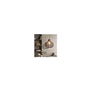 【並行輸入品】 LQZCXMF Brown Rattan Basket Pendant Light Hanging Decorations Ru_8