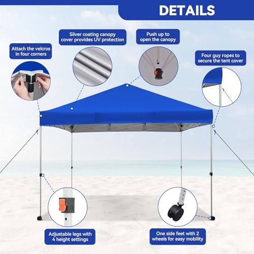 : Gazebo ユニバーサル交換用蚊帳 10フィート OIPUNSHLE アウトドア インスタントテント キャノピーテント 10×10フィート ポップアップキャノピー ポータブルガゼボシェルター 傾斜脚 キャリーバッグ付き パティオデッキガーデンやビーチ用 8×8フィート (蚊帳のみ),黒,360x360｜BHJKL