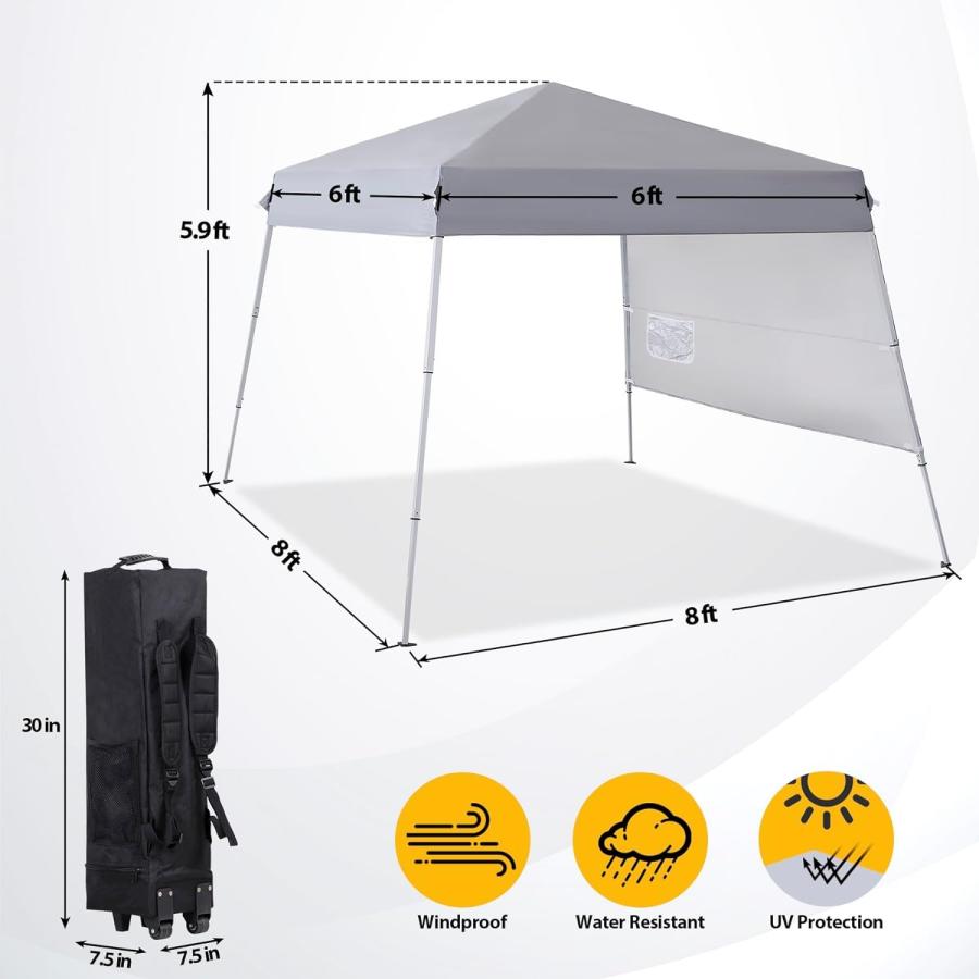 【並行輸入品】 Tangkula 13x11.5 FT Hexagonal Pop Up Canopy, Heavy Duty Outdoorの画像