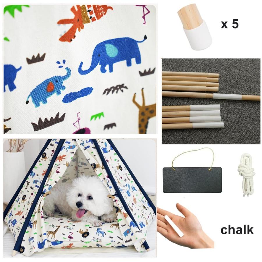 【並行輸入品】 QIAOQI 犬用ベッドペット用マット犬舎用パッドボックス用マット洗浄可能な整形用滑り止めベッド高密度記憶フォーム用クッション枕|_2
