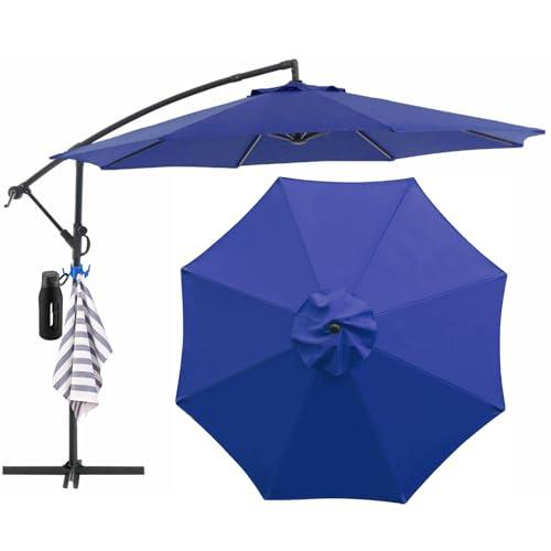 【並行輸入品】 Kozyard 10' Large Outdoor Patio Umbrella with Base， Offset Canti_1