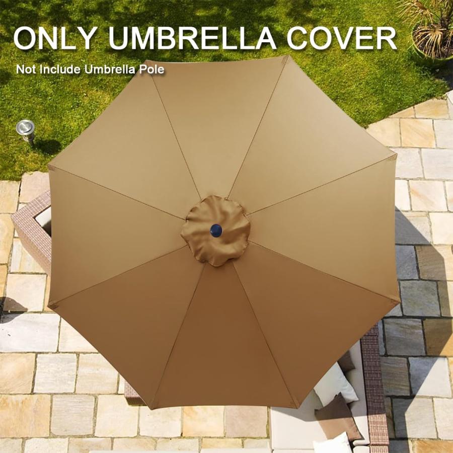 【並行輸入品】 SXHJDY 270cm 8 Ribs Patio Outdoor Umbrella， Large Foldable Marke_6