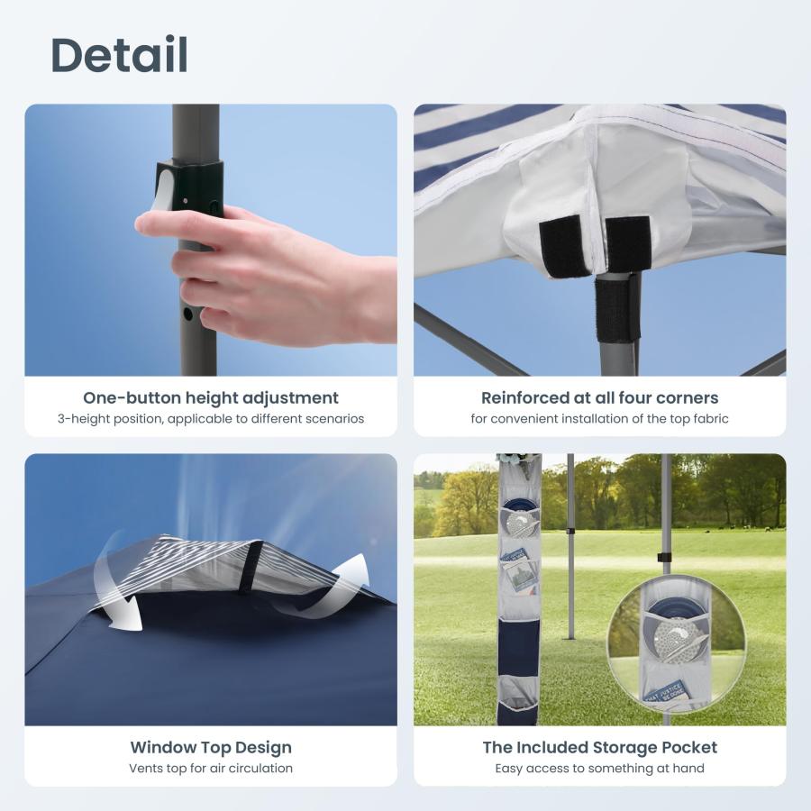 【並行輸入品】 KAMPKEEPER 10x10 Pop Up Canopy with Mosquito Netting,Instant Outの画像