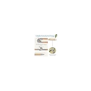 【並行輸入品】 KXWOQ3ED 8.2x4.2フィート (250x130cm) 長方形屋外パティオ傘、クランク付きガーデンパラソル傘、UV保護防 |  | 08