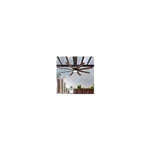 【並行輸入品】 72 Inch Outdoor Ceiling Fan with Light and Remote， Waterproof Pa_2