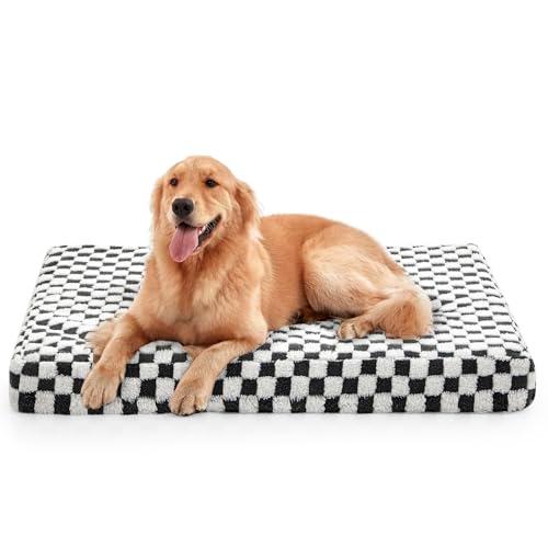 【並行輸入品】 Bunlitent 39'' inch Calming Dog Bed, Plush Anti Anxiety Donut Do_1