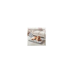 【並行輸入品】 Bunlitent 39'' inch Calming Dog Bed, Plush Anti Anxiety Donut Do_5