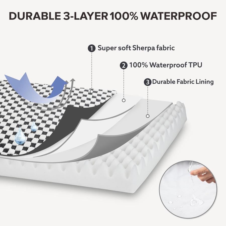 【並行輸入品】 Bunlitent 39'' inch Calming Dog Bed, Plush Anti Anxiety Donut Do_9