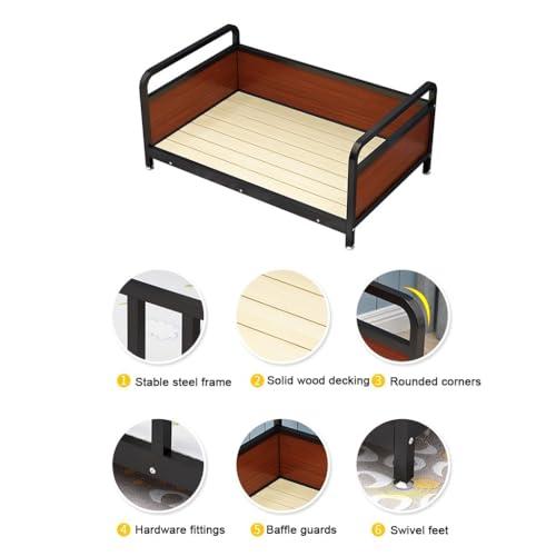 【並行輸入品】 RIEJIN Pet Sofa Bed， Metal Frame Dog Bed Couch with guardrail， f_4