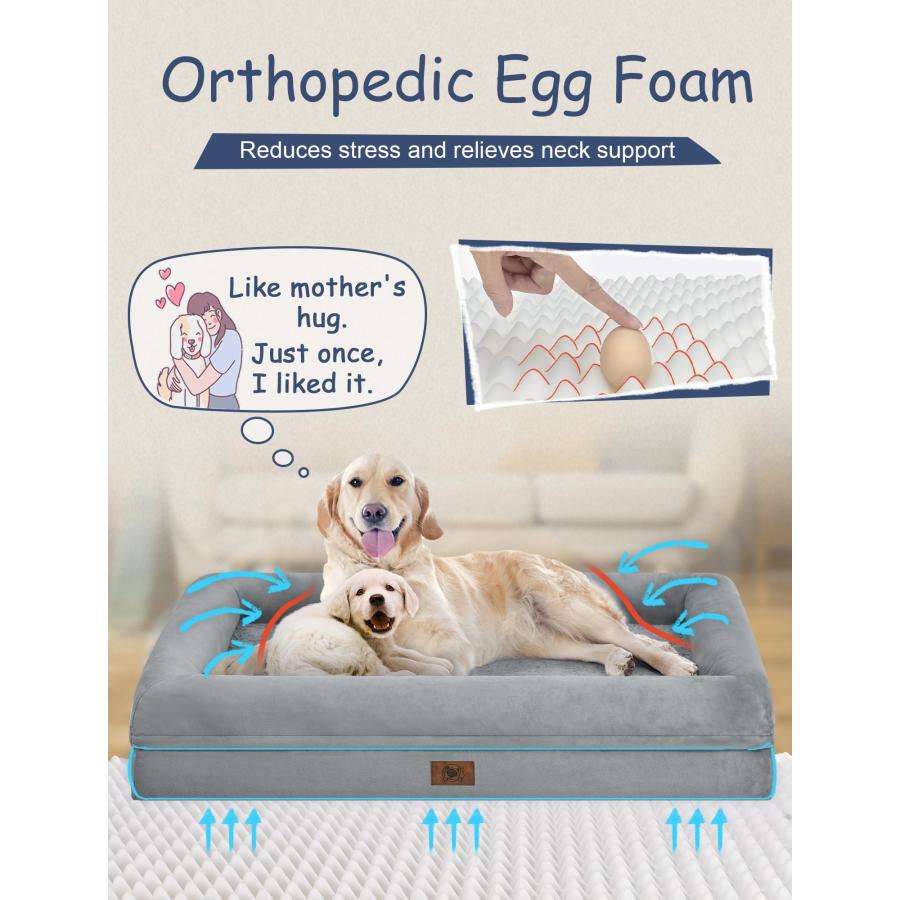 【並行輸入品】 PawHut Dog Steps for Bed 4 Step Pet Stairs for Sofa Dog Cat Clim_5