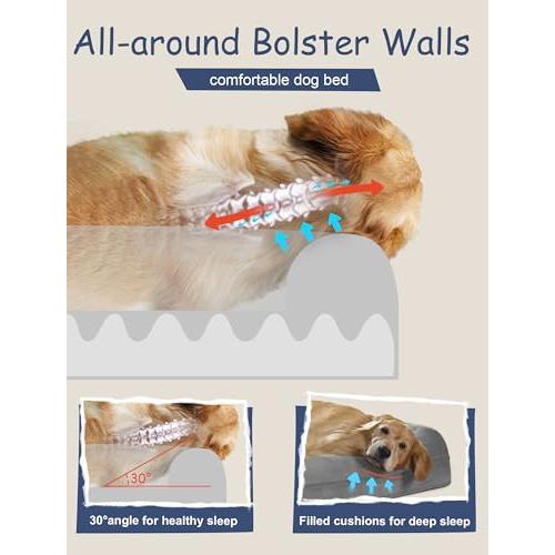 【並行輸入品】 PawHut Dog Steps for Bed 4 Step Pet Stairs for Sofa Dog Cat Clim_6