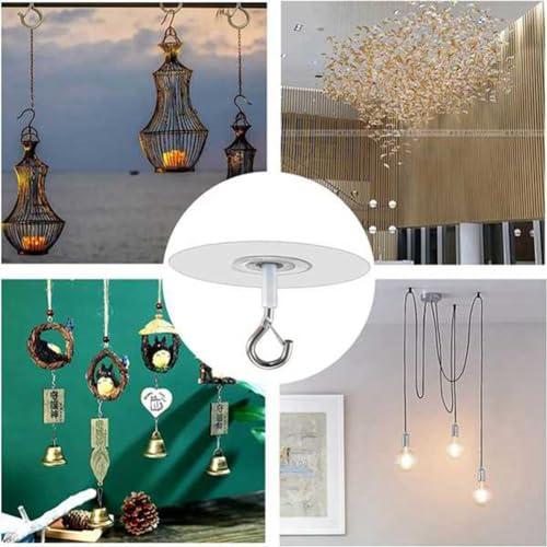 【並行輸入品】 ChiMiao 10Pcs Adhesive Ceiling Hooks for Popcorn Concrete Textur_7