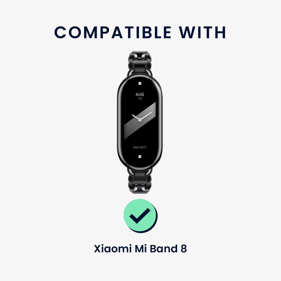 【並行輸入品】kwmobile 2x 交換ベルト Xiaomi Smart Band 10 / Smart Band 9 / 8対応 バンド