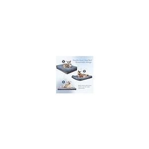 【並行輸入品】 Codi Dog Bed for Couch Calming Dogs Beds for X Large Pets， Flu_5