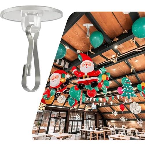 【並行輸入品】 AFFAVON 100Pack Self Adhesive Ceiling Hooks for Hanging, Small C_1