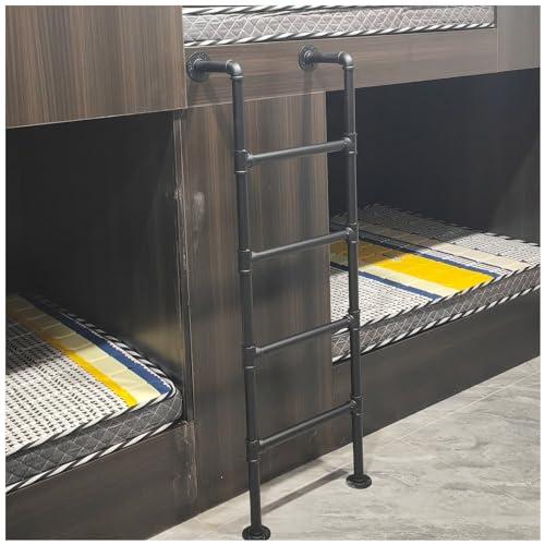 【並行輸入品】 寮ロフトキャンピングカー用吊り下げ式二段ベッド用はしご、4/5段ブラックツイン二段ベッド用はしご、フックブラケット付き、省スペース |  | 01