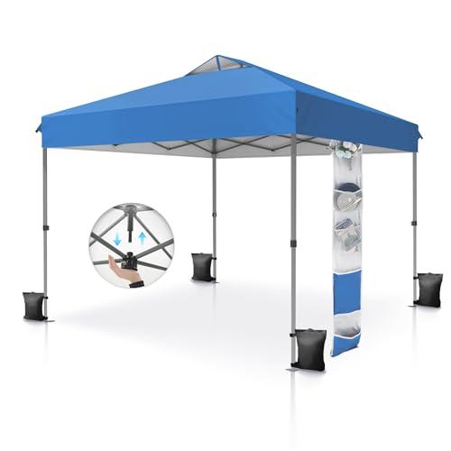 【並行輸入品】 10x10 Pop Up Canopy Tent, Instant Shade Tent, Easy to Set Up Outの画像
