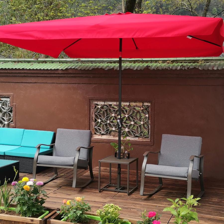 【並行輸入品】 ANYCHOLE Patio Terrace Side Awning 63"x118" Black，Retractable Si