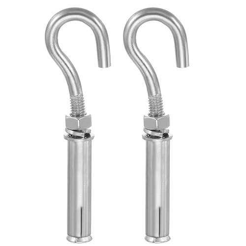 【並行輸入品】MECCANIXITY コンクリート壁フック M6x90mm 拡張ショルダーアイボルト オープンカップフック 304ステンレススチ_1