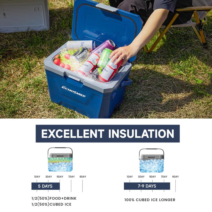 【並行輸入品】 WEIZE Ultra Light 55 Quart Hard Cooler Insulated Portable Ice Ch_3