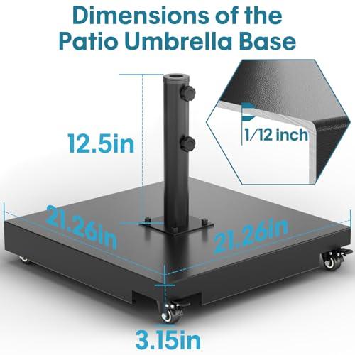 【並行輸入品】 EliteShade USA 最大140ポンド 円形傘ベース スチールプレートスタンド マーケットパティオ アウトドア 高耐久 傘_4