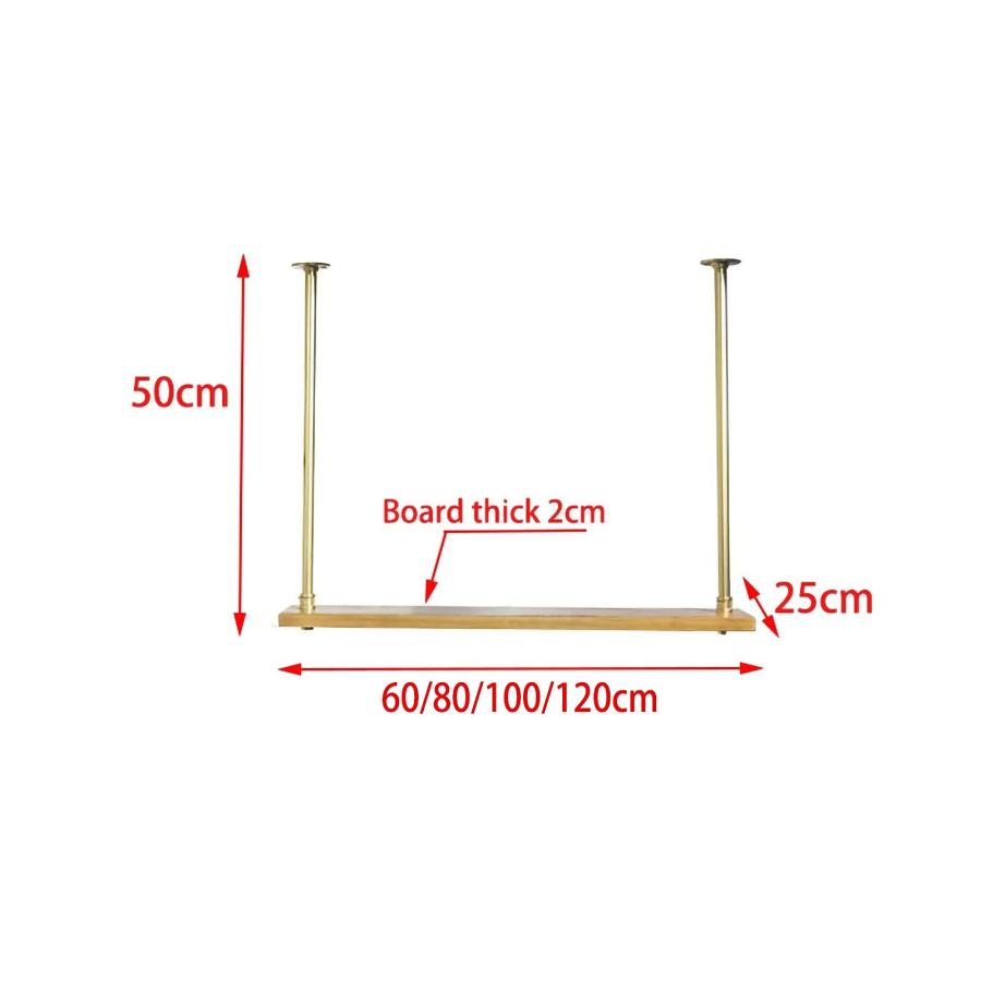 【並行輸入品】 EliteBloom Hanging Ceiling Shelf Hanging Wine Rack with Glass Ho_3