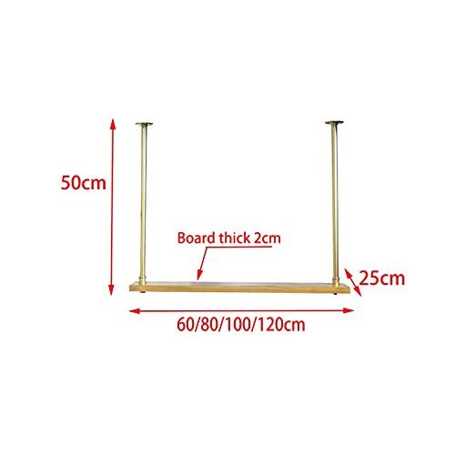 【並行輸入品】 EliteBloom Hanging Ceiling Shelf Hanging Wine Rack with Glass Ho_4