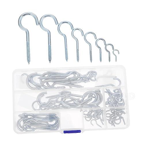 【並行輸入品】 Alipis 80pcs Heavy Duty Ceiling Hooks Assortment Kit Wall Hooks_1