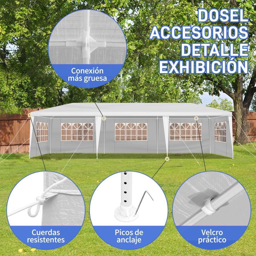 【並行輸入品】 Party Tent PE Green 9'10\"x13'1\"，Canopy Tent Outdoor Party Weddinの画像