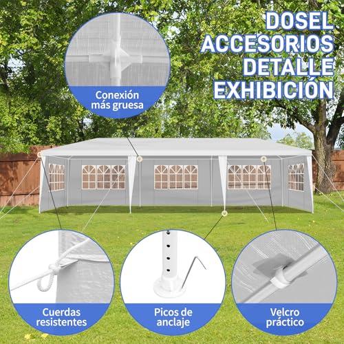 【並行輸入品】 Party Tent PE Green 9'10\"x13'1\"，Canopy Tent Outdoor Party Weddinの画像
