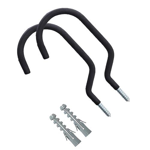 【並行輸入品】 NUOBESTY 2sets Heavy Duty Bike Hook Hanger Wall Mount Storage fo_1