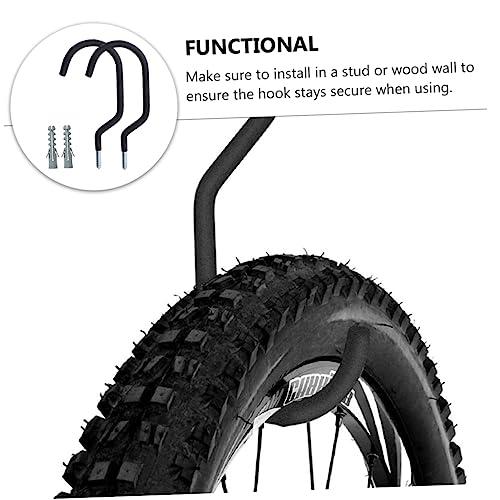 【並行輸入品】 NUOBESTY 2sets Heavy Duty Bike Hook Hanger Wall Mount Storage fo_4