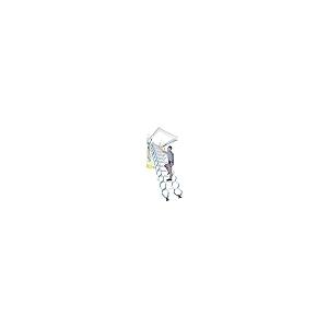 【並行輸入品】 Folding Attic Ladder， Pull Down Attic Stairs，Hidden Ceiling Moun_2