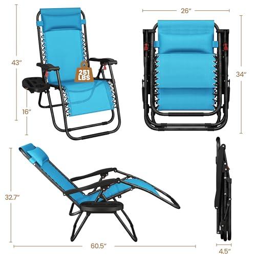 【並行輸入品】 Best Home Product Gravity Chair Patio Chairs Folding Patio Chais
