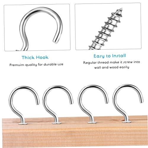 【並行輸入品】 ABOOFAN 100Pcs Metal Screw in Ceiling Hooks for Hanging Plants C_7
