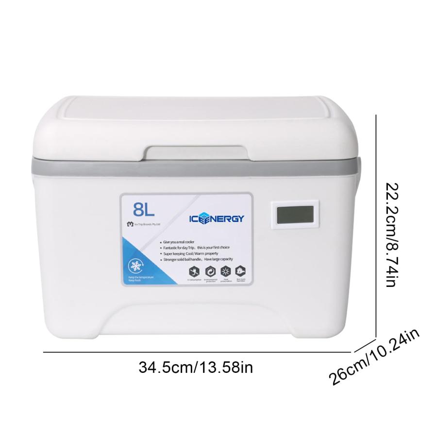 【並行輸入品】 6L Cooler Box Portable Thermal Incubator Car Ice Chest Outdoor B_3