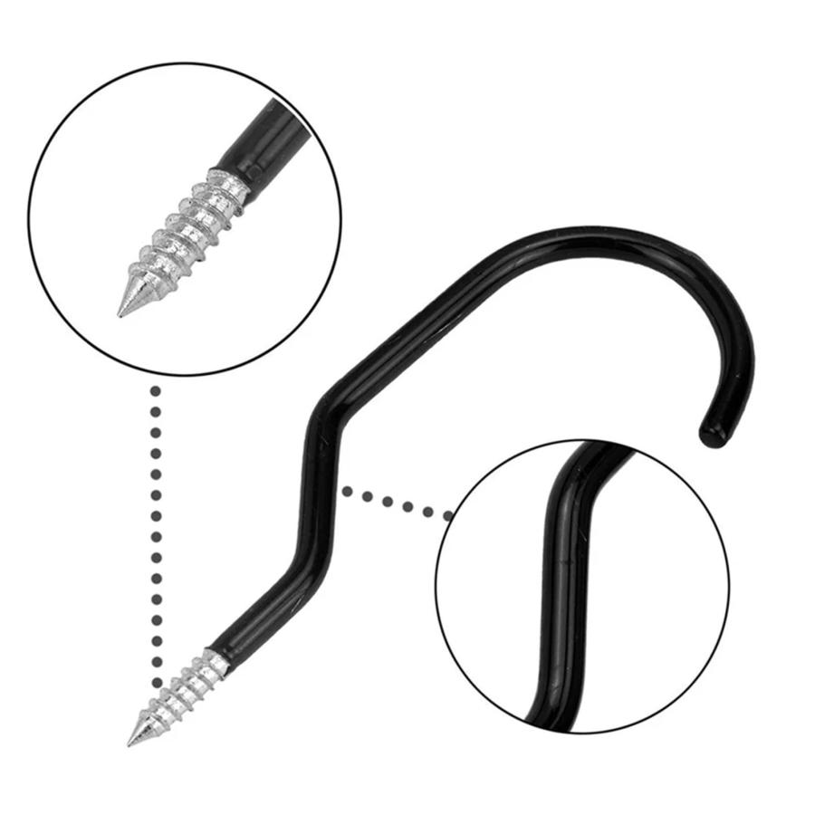 【並行輸入品】 Screw Hooks 20 Pcs Heavy Duty Bike Hanger Bike Storage Hooks for_9
