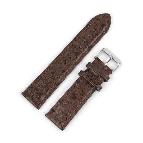 【並行輸入品】 SDFFGHJ Vintage Genuine Leather Watchband 18mm 20mm 22mm Ostrich_1