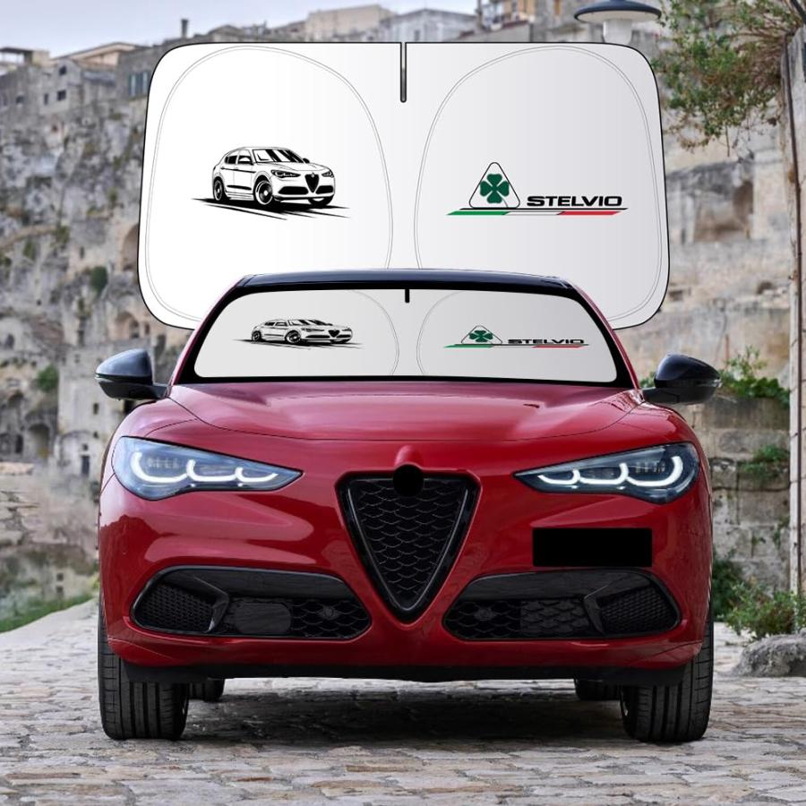 並行輸入品】カスタムフィット フロントガラスサンシェード Alfa Romeo